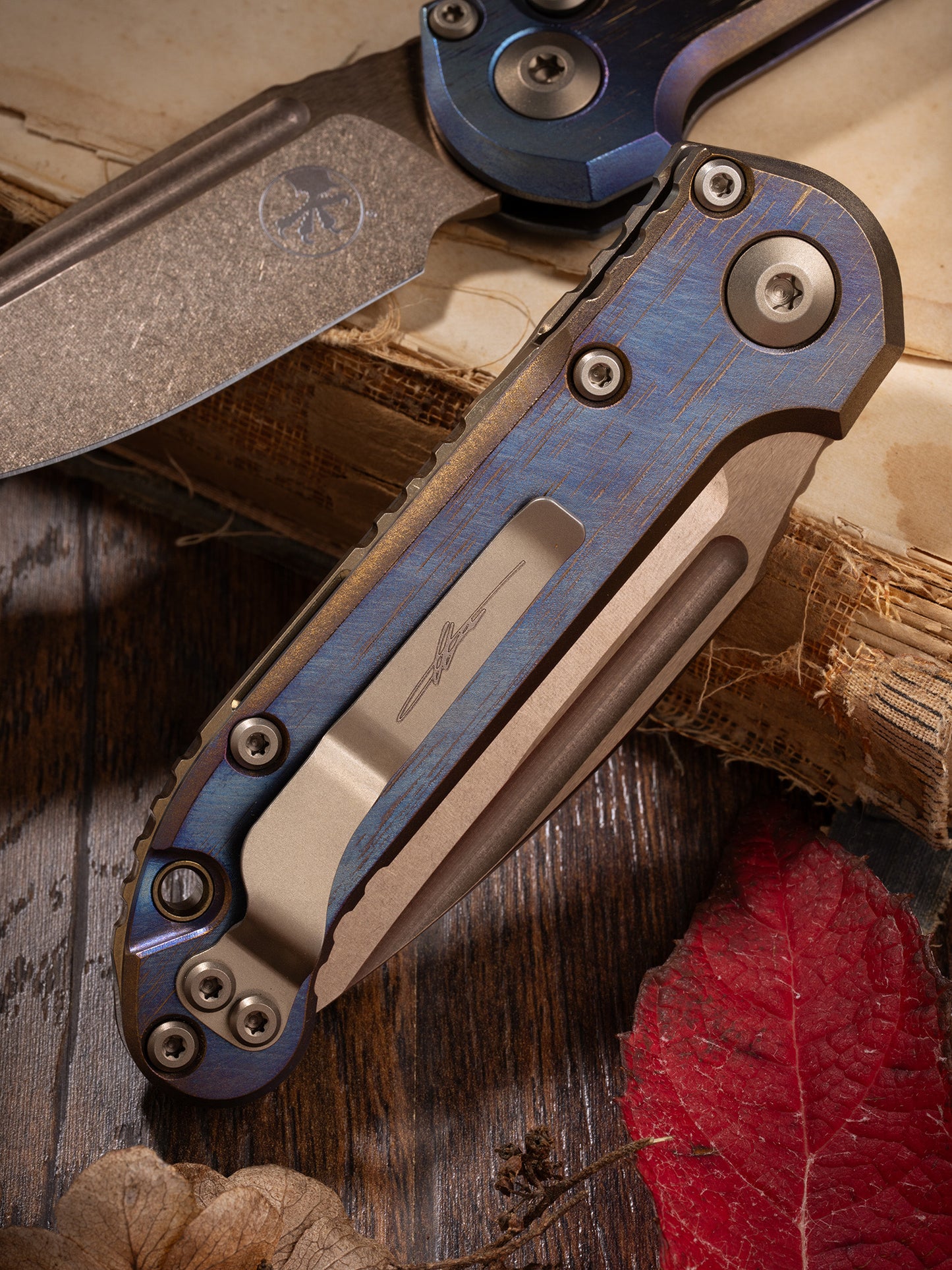 Microtech LUDT Marfione Select (1135-13MS1) Ti Borka Cosmic Finish - RK