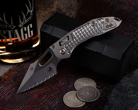 Marfione Select Stitch Ram-Lok Full Serrated Stonewashwash Finish Frag Pattern