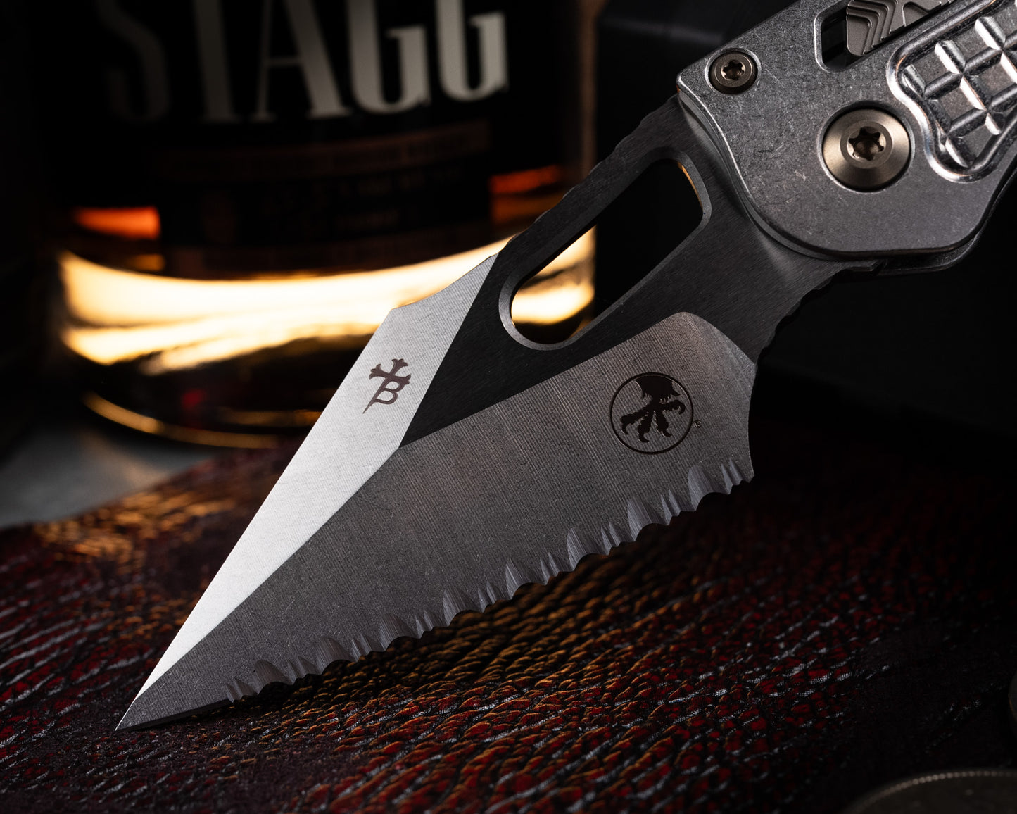 Marfione Select Stitch Ram-Lok Full Serrated Stonewashwash Finish Frag Pattern