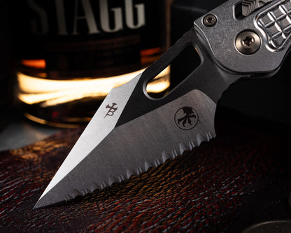 Marfione Select Stitch Ram-Lok Full Serrated Stonewashwash Finish Frag Pattern