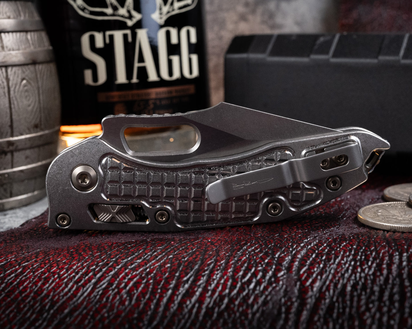 Marfione Select Stitch Ram-Lok Full Serrated Stonewashwash Finish Frag Pattern