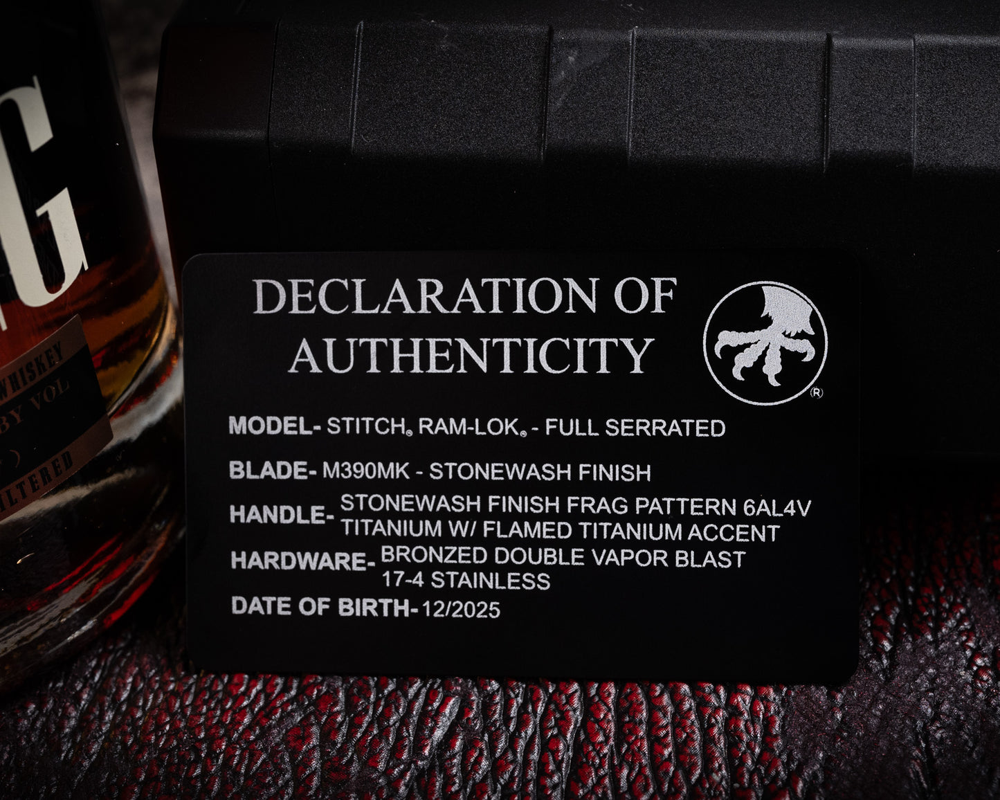 Marfione Select Stitch Ram-Lok Full Serrated Stonewashwash Finish Frag Pattern