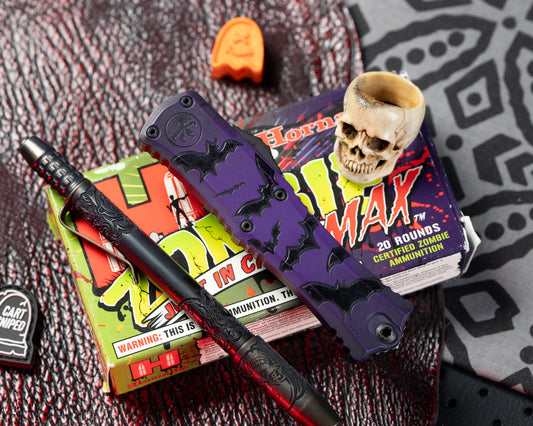Microtech Hera II Mini 1702M-1HWBAS Bats Standard, Signature Series - RK
