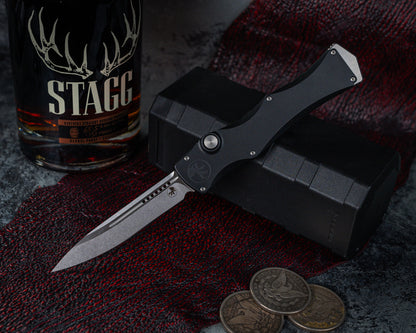 Microtech Marfione Select Halo IV 3.8" Single Edge Stonewash Finish