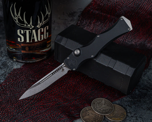 Microtech Marfione Select Halo IV 3.8" Single Edge Stonewash Finish