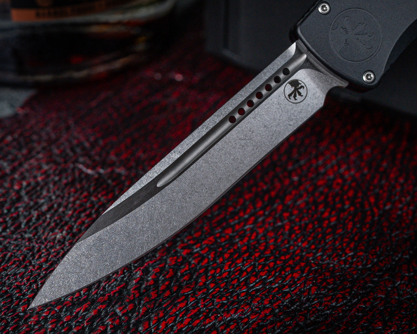 Microtech Marfione Select Halo IV 3.8" Single Edge Stonewash Finish