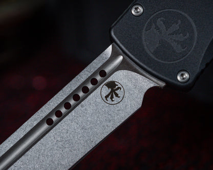 Microtech Marfione Select Halo IV 3.8" Single Edge Stonewash Finish