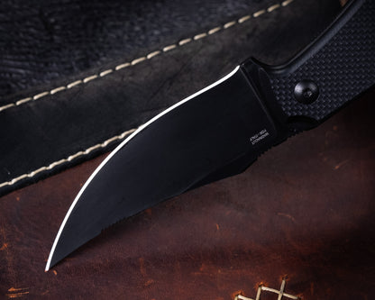 Bastinelli Mood Black Fixed Blade w/ Black PVD Blade