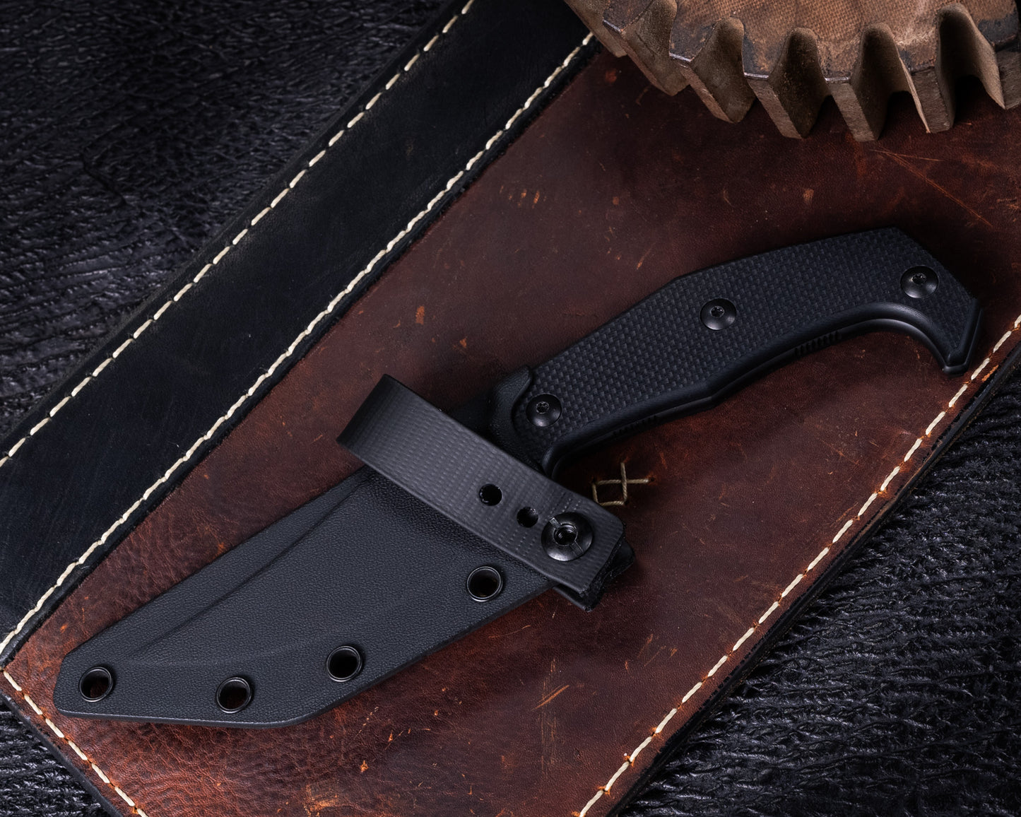 Bastinelli Mood Black Fixed Blade w/ Black PVD Blade