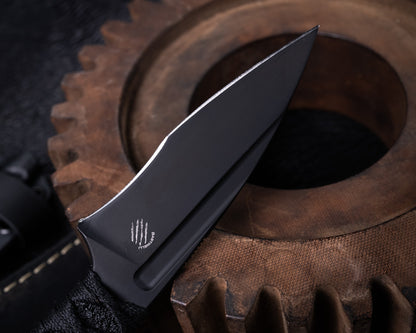 Bastinelli SIN Black PVD Fixed Blade w/ Custom Tsuka Wrap