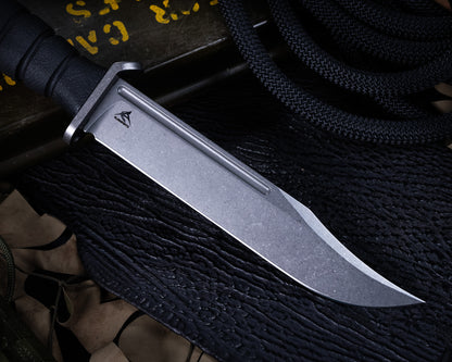 Defiant7 M320E Fixed Blade w/ Stonewashed Blade