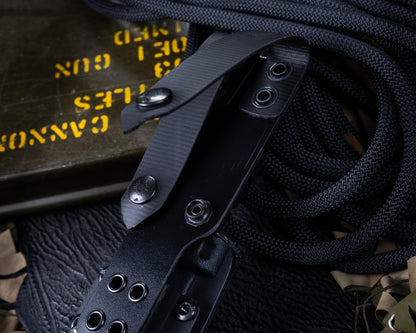 Defiant7 M320E Fixed Blade w/ Stonewashed Blade