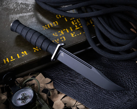 Defiant7 M320E Fixed Blade w/ Black Blade