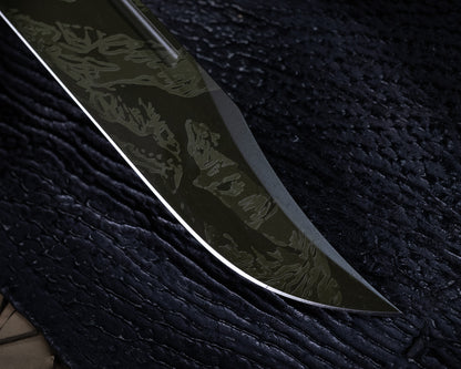 Defiant7 M320E Fixed Blade w/ Tiger Stripe Blade