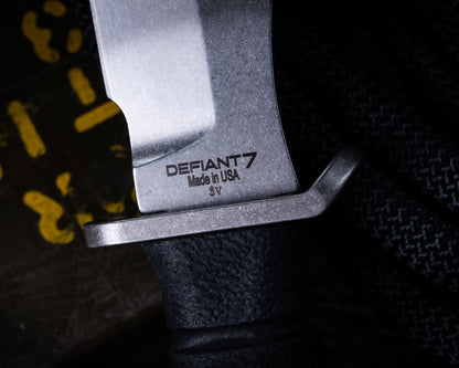 Defiant7 M320V Fixed Blade w/ Stonewash Blade
