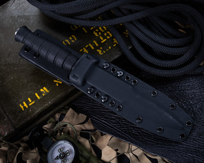 Defiant7 M320G Fixed Blade w/ Black Blade