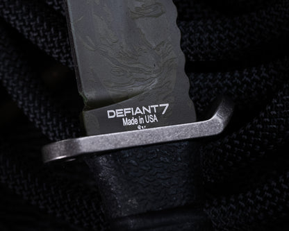 Defiant7 M320G Fixed Blade w/ Tiger Stripe Blade
