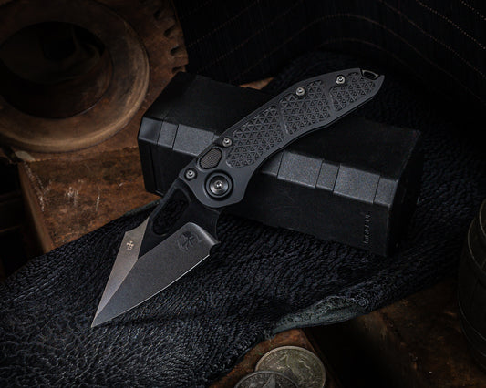 Stitch Auto Shadow DLC Standard Deep Engraved 3.75" Blade