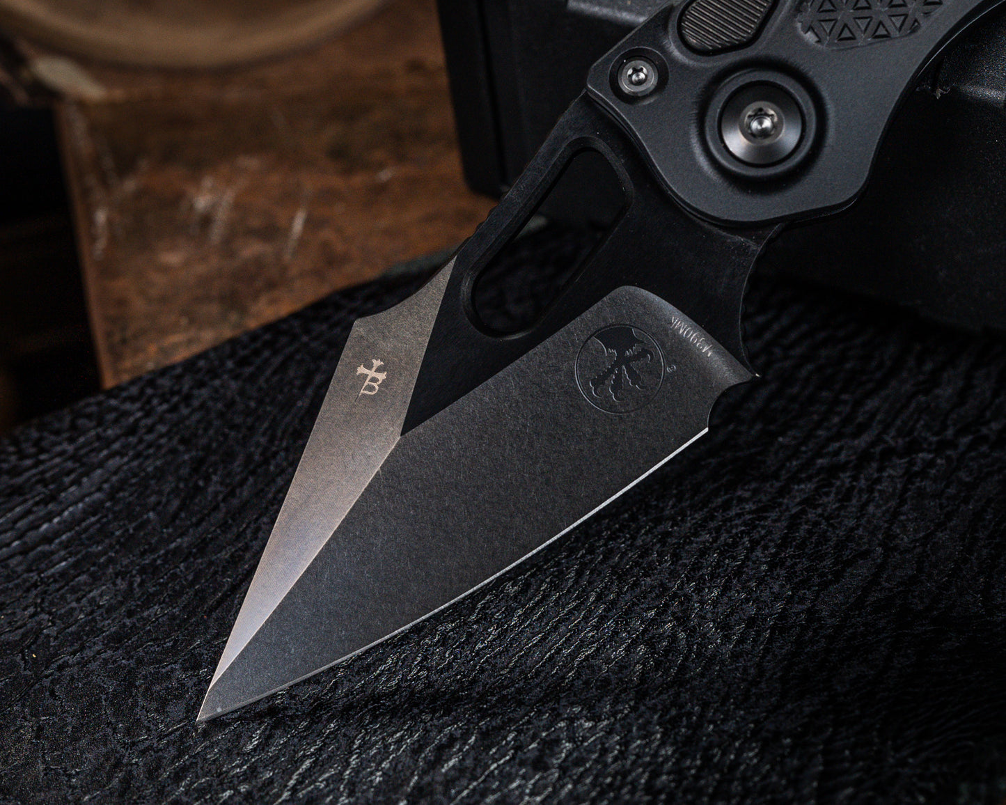Stitch Auto Shadow DLC Standard Deep Engraved 3.75" Blade
