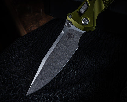 Microtech Socom Ram-Lok S/E Apocalyptic Frag Aluminium OD Green