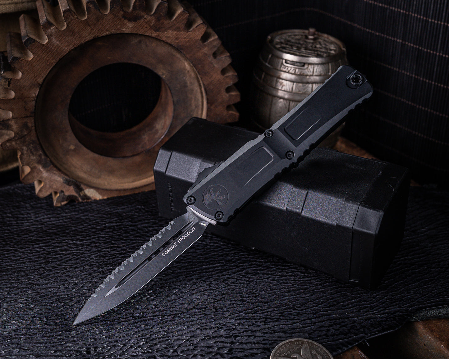 Microtech Combat Troodon Double Edge Gen III Tactical Full Serrated