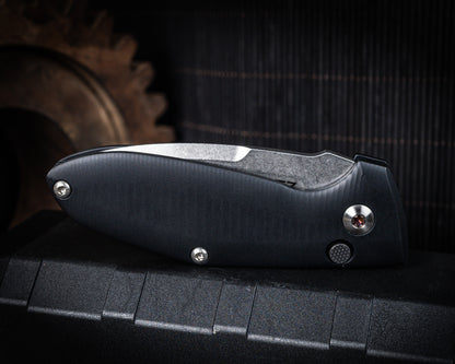 Defiant 7 Alpha 2.8" Stonewash Button Lock