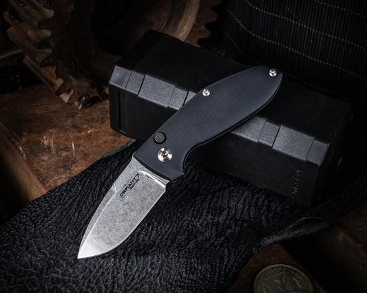 Defiant 7 Alpha 2.8" Stonewash Button Lock