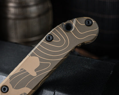 Microtech LUDT Gen III Signature Series Topographic Badlands Camo Standard