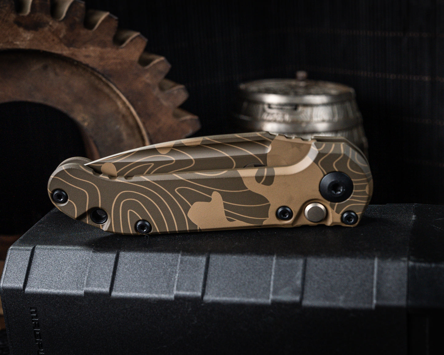 Microtech LUDT Gen III Signature Series Topographic Badlands Camo Standard