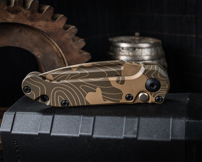 Microtech LUDT Gen III Signature Series Topographic Badlands Camo Standard