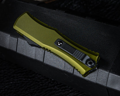 Microtech Hera II Mini Double Edge Black Standard OD Green