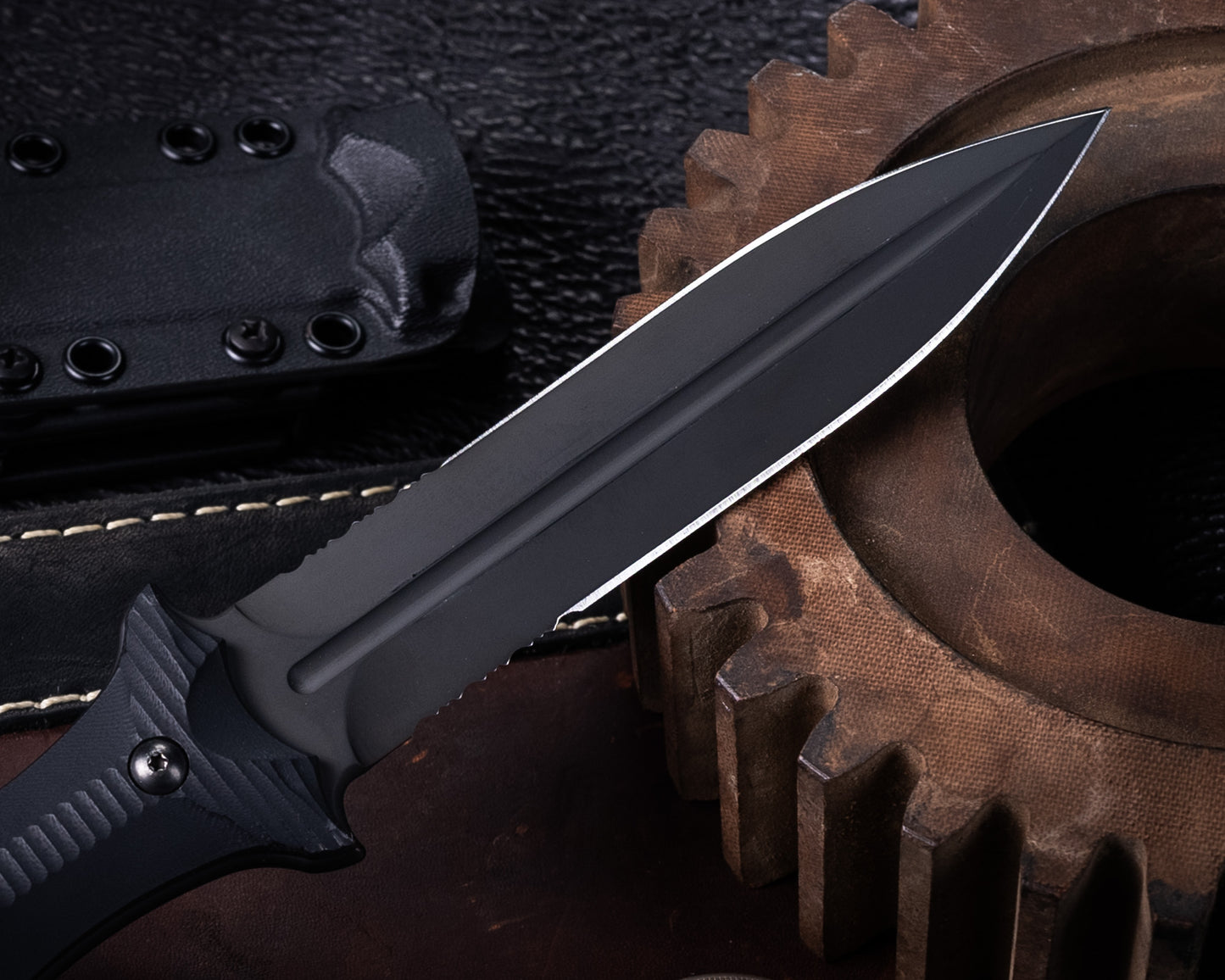 Bastinelli Grozo Fixed Blade w/ Black PVD Blade