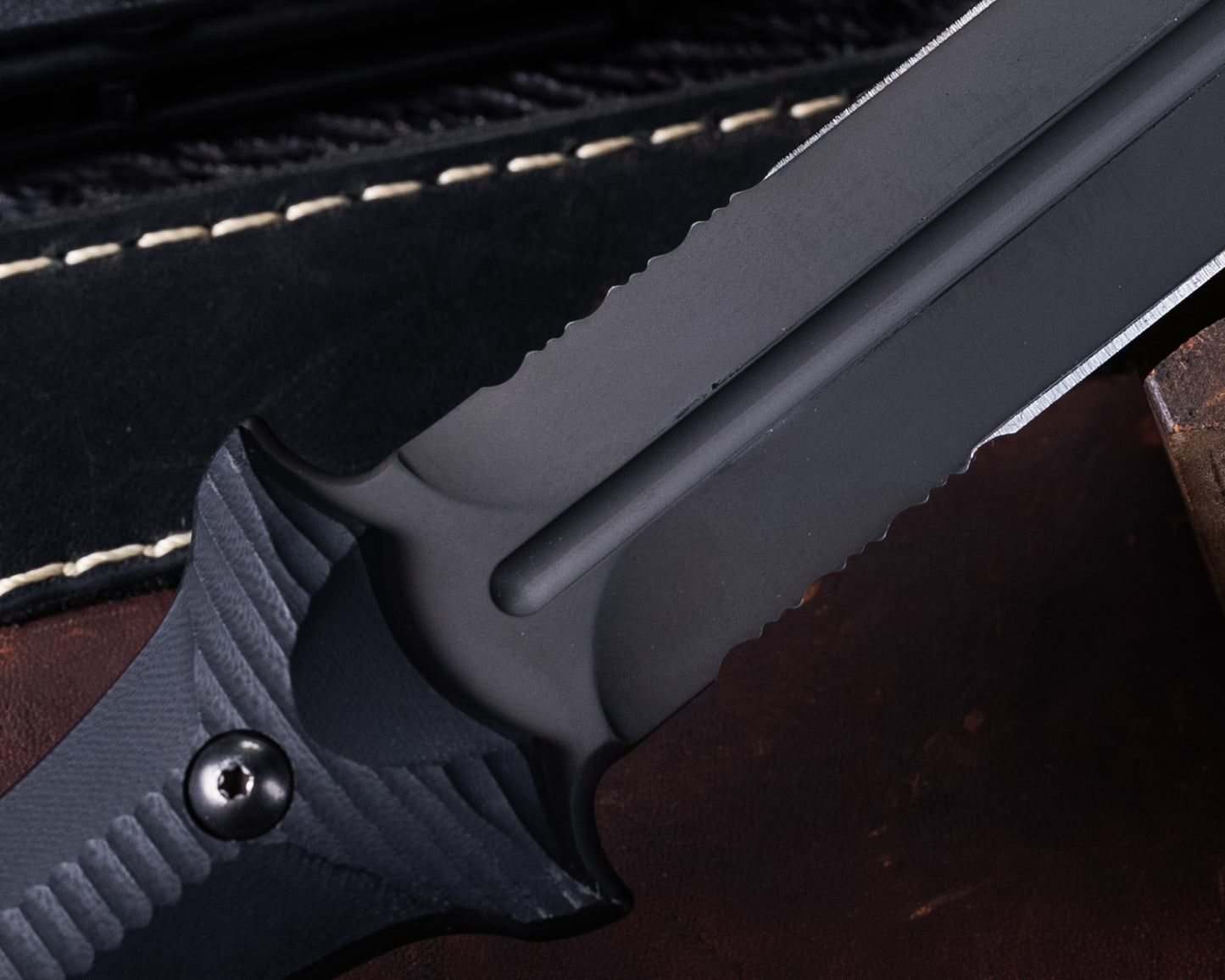 Bastinelli Grozo Fixed Blade w/ Black PVD Blade