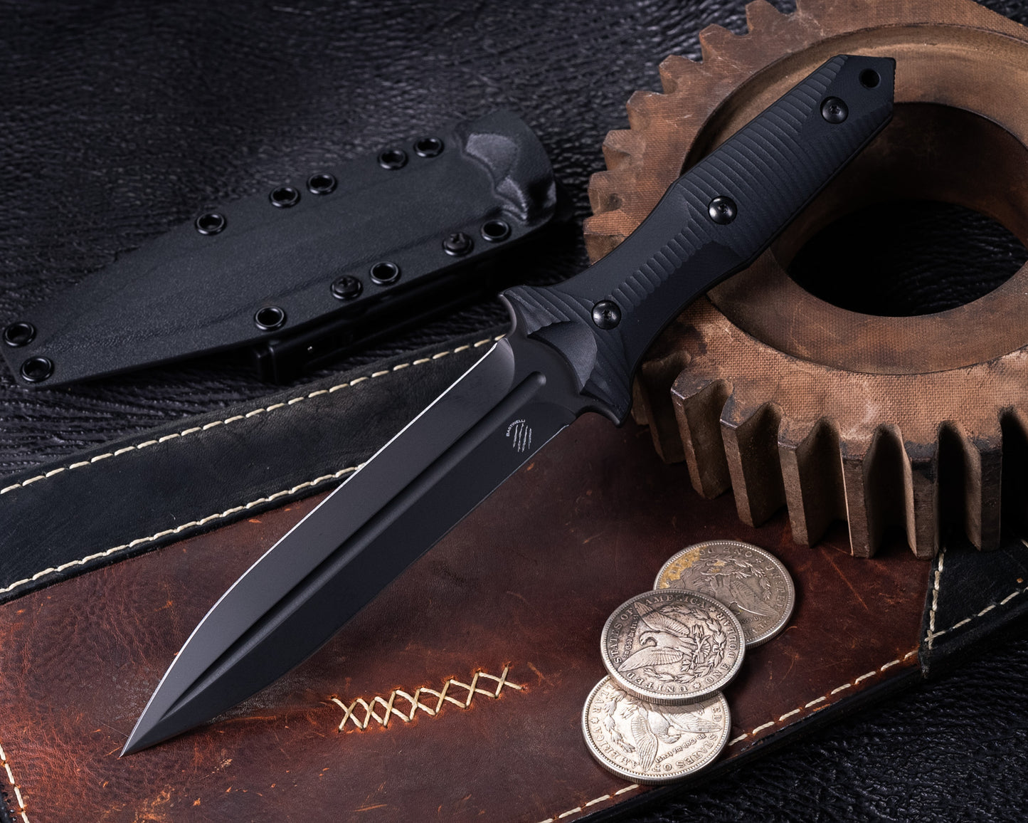 Bastinelli Grozo Fixed Blade w/ Black PVD Blade