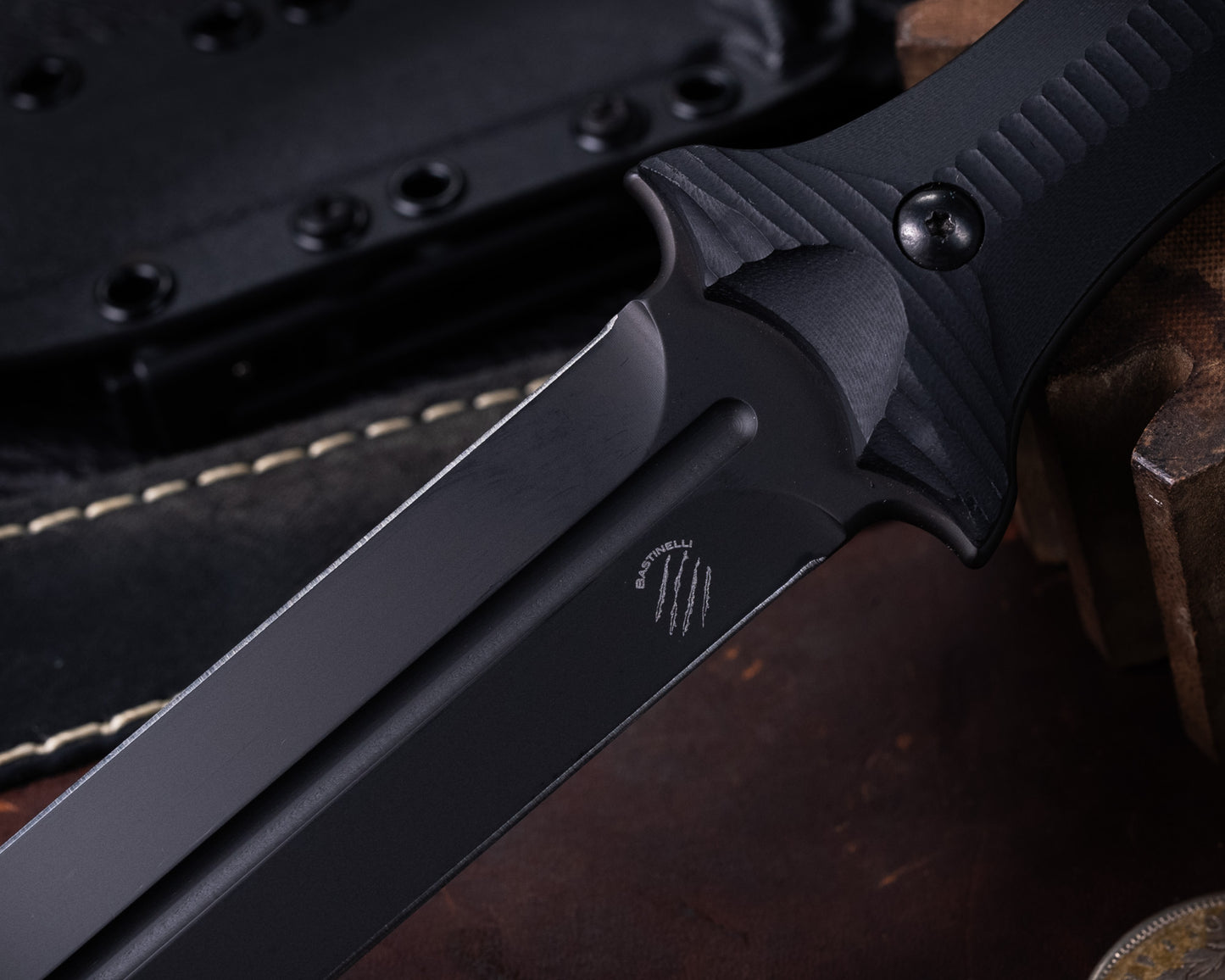 Bastinelli Grozo Fixed Blade w/ Black PVD Blade