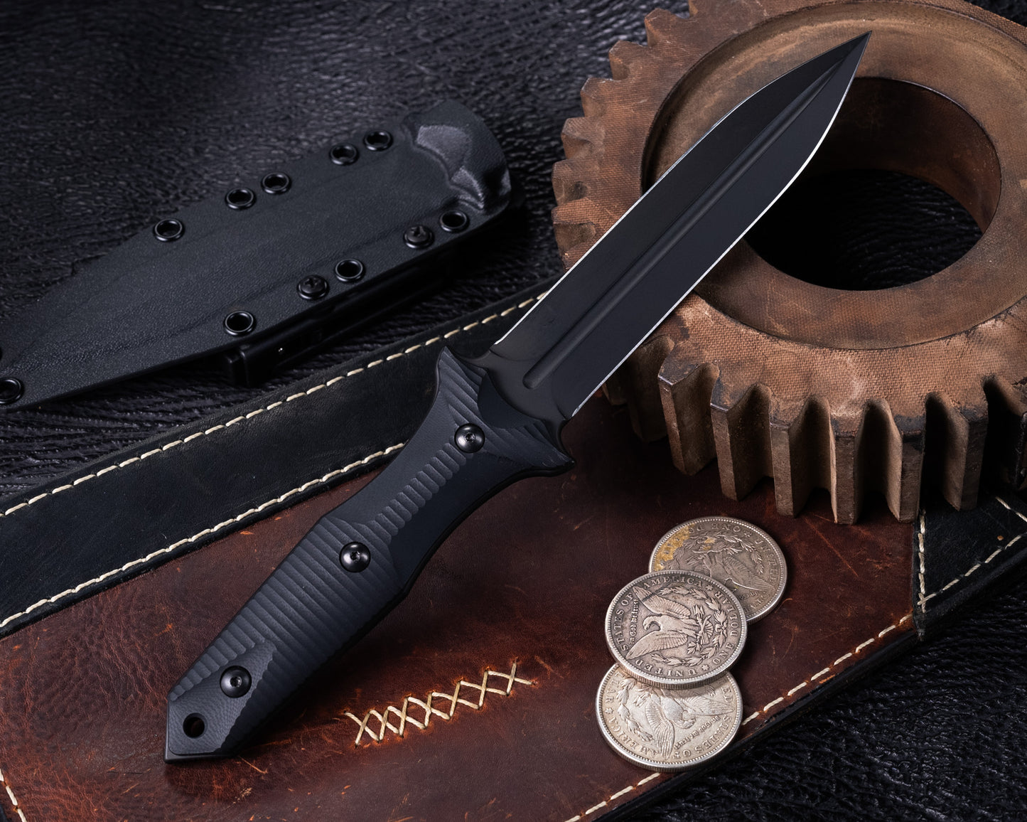 Bastinelli Grozo Fixed Blade w/ Black PVD Blade