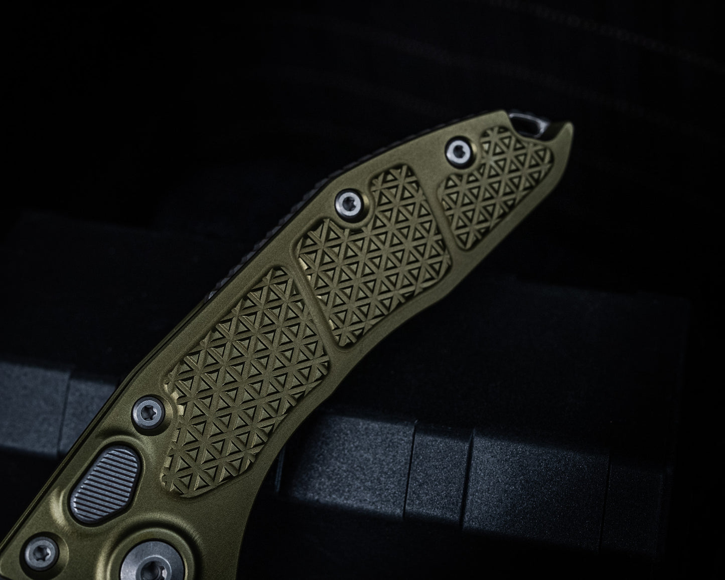 Stitch Auto Apocolyptic Full Serrate OD Green 3.75" Blade