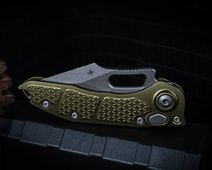 Stitch Auto Apocolyptic Full Serrate OD Green 3.75" Blade