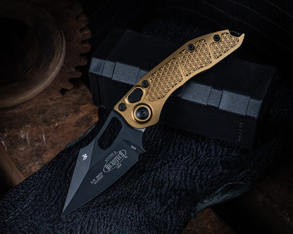 Stitch Auto Tan Standard Black 3.75" Blade