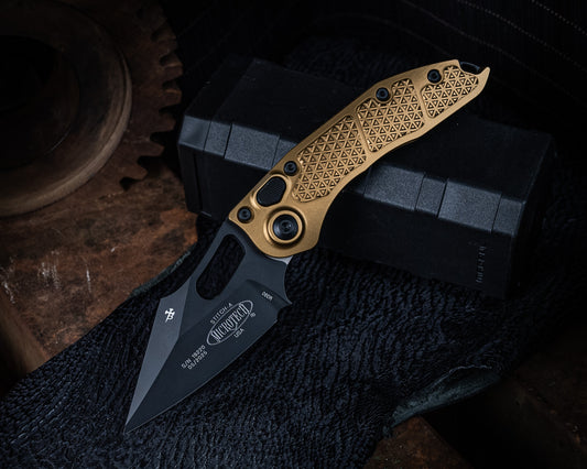 Stitch Auto Tan Standard Black 3.75" Blade