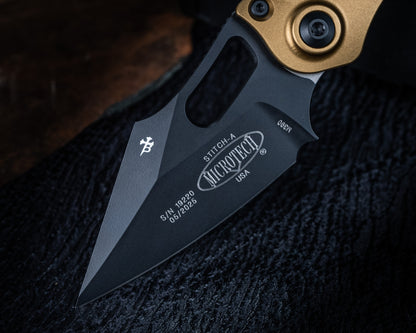 Stitch Auto Tan Standard Black 3.75" Blade