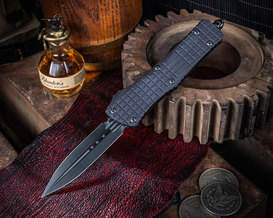 Microtech Combat Troodon D/E Delta Frag Fluted DLC Standard DLC Hardware Nickel Boron Internals Signature Series