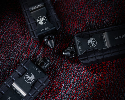 Microtech Combat Troodon D/E Delta Frag Fluted DLC Standard DLC Hardware Nickel Boron Internals Signature Series