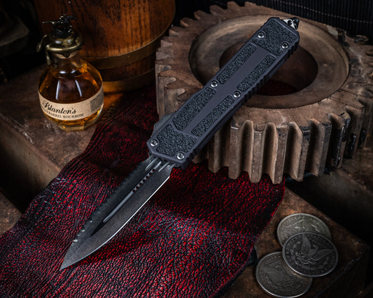 Microtech Scarab II D/E Gen III D/E Shadow DLC Full Serrated