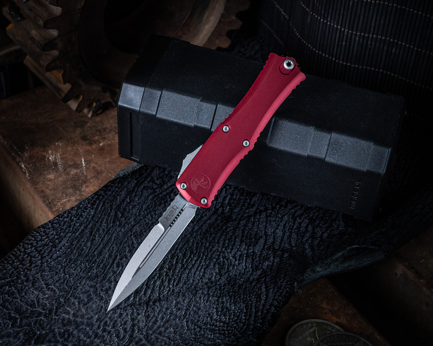 Microtech Hera II Mini Bayonet Merlot Apocalyptic Standard