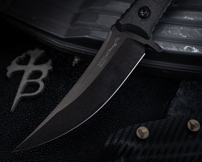 Microtech SBK Signature Series DLC 5" Blade w/ Carbon Fiber Handles