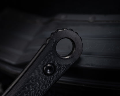 Microtech SBK Signature Series DLC 5" Blade w/ Carbon Fiber Handles