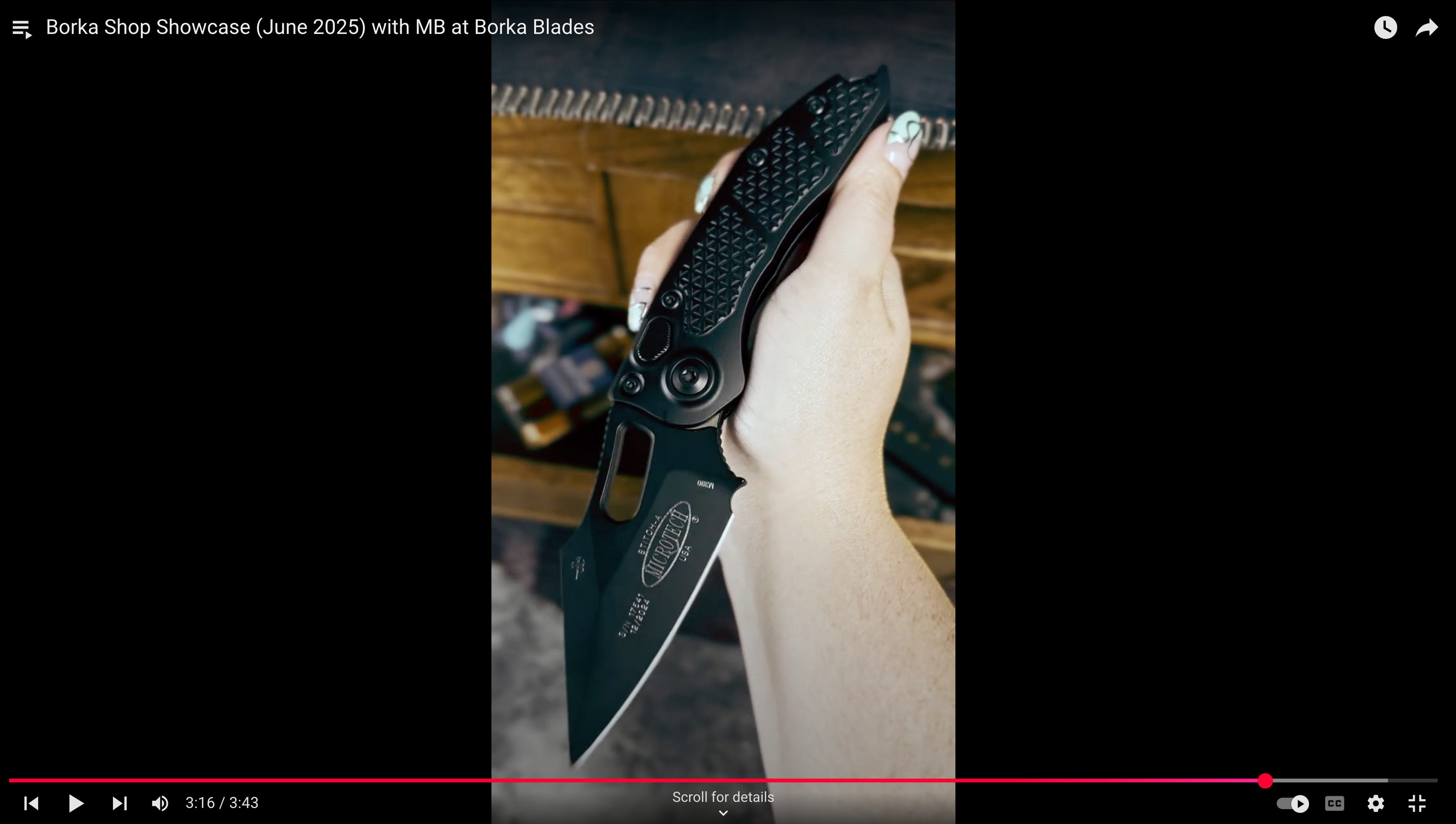 Load video: Borka Shop Showcase (June 2025) with MB at Borka Blades
