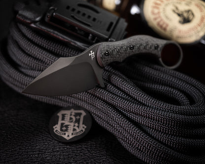 SRambit Black PVD Blade w/ Carbon Fiber Handle