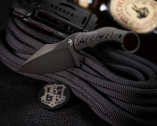 SRambit Black PVD Blade w/ Carbon Fiber Handle